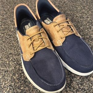 Skechers Navy and Tan Women's Slip in’s Shoes